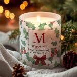 Αρωματικό Κερί Vanilla Cream , Χριστουγεννιάτικο Δώρο με Αφιέρωση