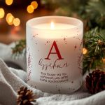 Αρωματικό Χειροποίητο Κερί Vanilla Χριστουγέννων με Αφιέρωση