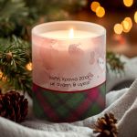 Χριστουγεννιάτικο Χειροποίητο Κερί με Αρωμα Vanilla Cream