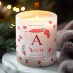 Προσωποποιημένο Κερί Vanilla Cream με Μονόγραμμα και Όνομα