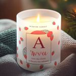 Προσωποποιημένο Κερί Vanilla Cream με Μονόγραμμα και Όνομα
