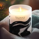 Αρωματικό Κερί Vanilla Cream με Όνομα, Δώρο για Πατέρα