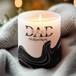 Αρωματικό Κερί Vanilla Cream με Όνομα, Δώρο για Πατέρα