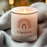 Χειροποίητο Αρωματικό Κερί Vanilla Cream, Δώρο για Δασκάλα