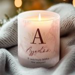 Χειροποίητο Κερί με Άρωμα Vanilla Cream, Δώρο για Νονά