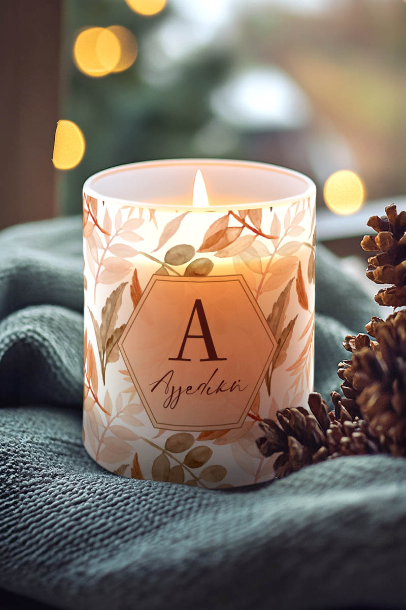 Χειροποίητο Αρωματικό Κερί Vanilla Cream, Προσωποποιημένο Δώρο