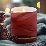 Χειροποίητο Κερί Χριστουγέννων με Άρωμα και Προσωποποιημένη Αφιέρωση