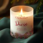 Χειροποίητο Κερί Χριστουγέννων με Άρωμα Vanilla και Αφιέρωση