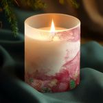 Χειροποίητο Κερί Χριστουγέννων με Άρωμα Vanilla και Αφιέρωση