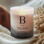 Αρωματικό Κερί Vanilla Cream, Χειροποίητο με Μονόγραμμα