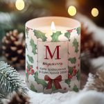 Αρωματικό Κερί Vanilla Cream , Χριστουγεννιάτικο Δώρο με Αφιέρωση