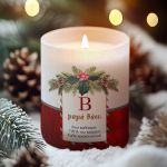 Αρωματικό Κερί με Αφιέρωση, Χριστουγεννιάτικο Δώρο για Γιαγιά