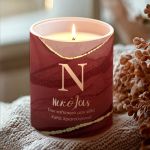 Χειροποίητο Κερί Χριστουγέννων με Άρωμα και Προσωποποιημένη Αφιέρωση