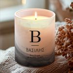 Αρωματικό Κερί Vanilla Cream, Χειροποίητο με Μονόγραμμα