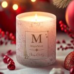 Χριστουγεννιάτικο Χειροποίητο Κερί με Άρωμα Vanilla και Αφιέρωση