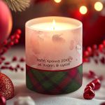 Χριστουγεννιάτικο Χειροποίητο Κερί με Αρωμα Vanilla Cream