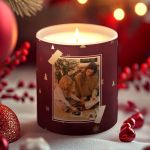 Αρωματικό Κερί Vanilla με Φωτογραφία, Δώρο Χριστουγέννων