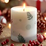 Πρωτοχρονιάτικο Κερί με Άρωμα Vanilla Cream και Αφιέρωση