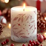 Αρωματικό Χειροποίητο Κερί Vanilla Χριστουγέννων με Αφιέρωση