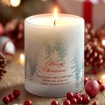 Χειροποίητο Κερί με Άρωμα Vanilla, Χριστουγεννιάτικο Δώρο για Νονά