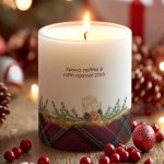 Κερί με Όνομα και Άρωμα Vanilla Cream, Χριστουγεννιάτικο Δώρο