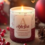 Αρωματικό Κερί Vanilla Cream, Χριστουγεννιάτικο Δώρο για Γιαγιά