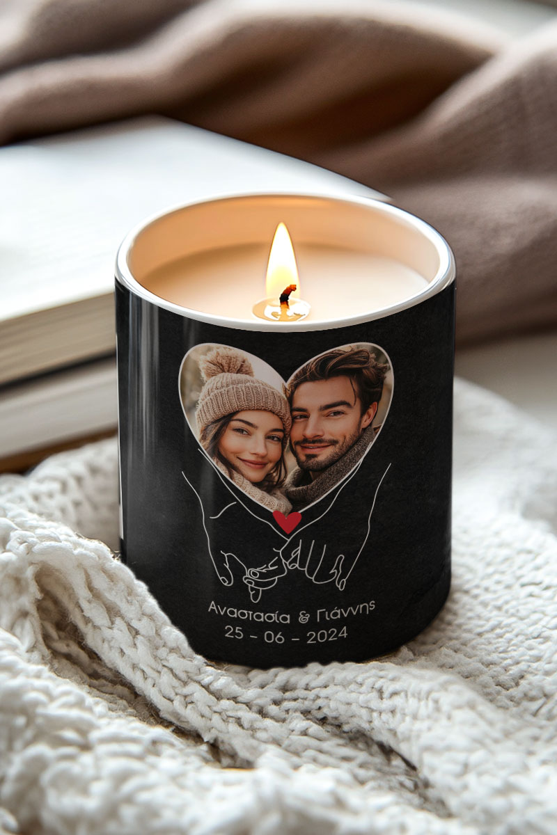 Αρωματικό Κερί με Άρωμα Vanilla Cream, Δώρο Αγίου Βαλεντίνου
