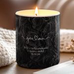 Αρωματικό Κερί Vanilla Cream με Αφιέρωση, Δώρο για Ζευγάρι