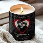Αρωματικό Κερί Vanilla Cream με Αφιέρωση, Δώρο για Ζευγάρι