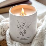 Προσωποποιημένο Κερί με Άρωμα Vanilla, Δώρο για Ζευγάρι