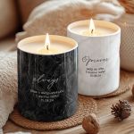 Σετ 2 Αρωματικά Κεριά Vanilla με Φωτογραφίες, Δώρο για Ζευγάρια