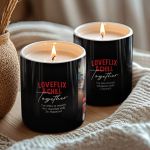 Σετ 2 Κεριά Matching Προσωποποιημένα, Δώρο για Ζευγάρια