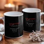 Σετ 2 Κούπες Matching με Φωτογραφίες σε Σχήμα Καρδιά