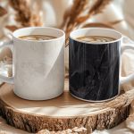 Σετ 2 Κούπες Matching με Μονογράμματα, Δώρο για Ζευγάρια