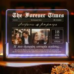 Φωτιστικό LED Οριζόντιο με Φωτογραφίες και Αφιέρωση