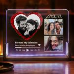 Οριζόντιο Φωτιστικό LED, Επιτραπέζιο με Ονόματα και Αφιέρωση