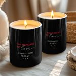 Σετ 2 Αρωματικά Κεριά Matching με Φωτογραφίες σε Σχήμα Καρδιά