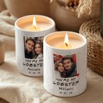 Σετ 2 Κεριά Matching με Φωτογραφίες, Δώρο Επετείου για Ζευγάρι