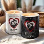 Σετ 2 Αρωματικά Κεριά Vanilla με Φωτογραφίες, Δώρο για Ζευγάρια