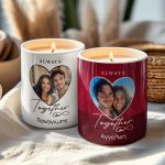 Σετ 2 Κεριά Matching Matching με Φωτογραφίες, Δώρο για Ζευγάρια