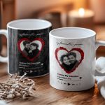 Σετ 2 Κούπες Matching με Φωτογραφίες, Δώρο για Ζευγάρια
