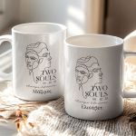 Σετ 2 Κούπες Matching με Ονόματα και Αφιέρωση, Δώρο Επετείου