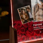 Οριζόντιο Φωτιστικό LED, Επιτραπέζιο με Φωτογραφίες για Ζευγάρι