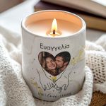 Σετ 2 Κεριά Matching με Αφιέρωση, Δώρο Επετείου για Ζευγάρια