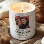 Σετ 2 Κεριά Matching με Φωτογραφίες, Δώρο Επετείου για Ζευγάρι