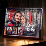 Φωτιστικό LED Οριζόντιο με Φωτογραφίες, Δώρο για Ζευγάρι