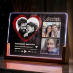 Οριζόντιο Φωτιστικό LED, Επιτραπέζιο με Ονόματα και Αφιέρωση