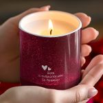 Σετ 2 Κεριά με Φωτογραφίες σε Σχήμα Καρδιά, Δωρο Επετείου