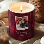 Σετ 2 Κεριά Matching με Φωτογραφίες, Δώρο Αγίου Βαλεντίνου