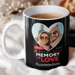 Σετ 2 Κούπες Matching με Φωτογραφίες σε Σχήμα Καρδιά